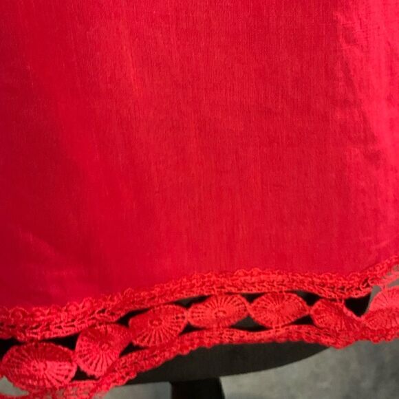 Greylin Arnette Off Shoulder Top festival concert boho party date size small red - Picture 13 of 15